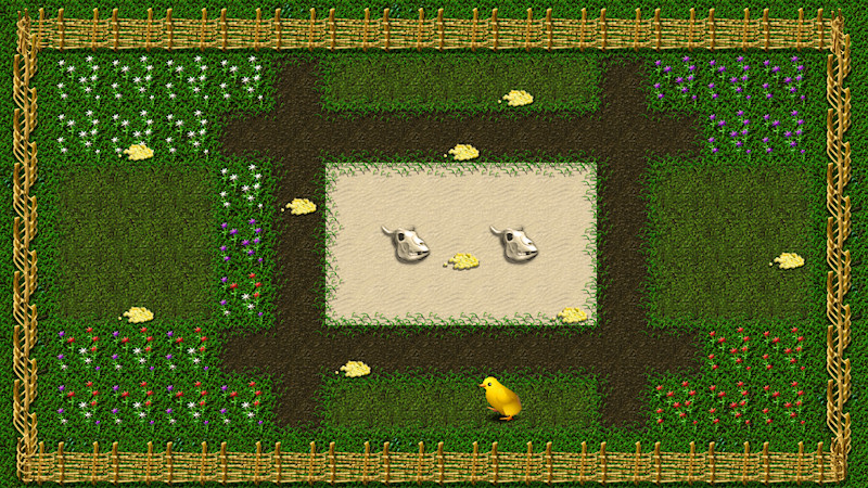 Screenshot vom Spiel Pick the Corn